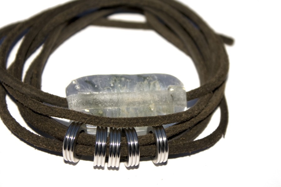 Wikkelarmband leerkoord